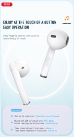 XO X20 Square Ring TWS Bluetooth Earbuds - Black - GC - Image 3