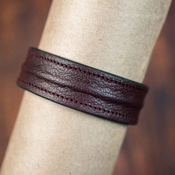 Waji's The Grit - Kara Style Leather Bracelet / Leather Cuff Best Price in Pakistan