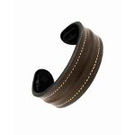 Waji's The Grit - Kara Style Leather Bracelet / Leather Cuff - Coco Brown - AMT-COCBROWN-CUFF