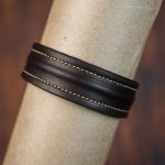 Waji's The Grit - Kara Style Leather Bracelet / Leather Cuff Best Price in Pakistan