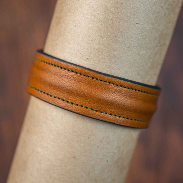 Waji's The Grit - Kara Style Leather Bracelet / Leather Cuff Best Price in Pakistan