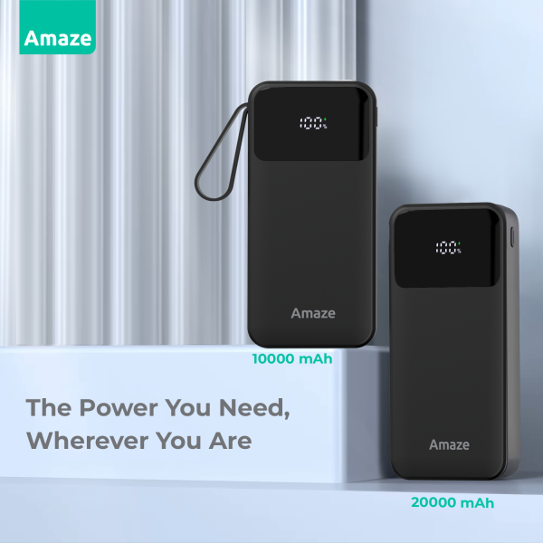 nexus Amaze A230 Nexus 10000mAh Power Bank - Black - BIS - Image 2