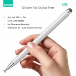 Amaze A255 Twin Tip Universal Stylus Pen - Silver - BIS