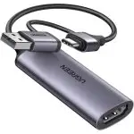 Ugreen USB/Type C HD Video Capture Card 25854 - Grey - BIS