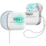 AirPods 4 ESR Pulse Magnetic Flicklock Case HaloLock - White