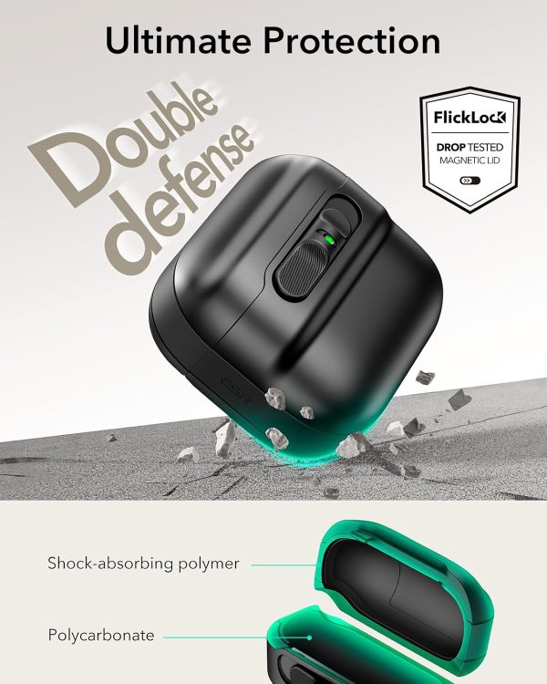 7108KLr8lJL._AC_SL1500_ AirPods 4 ESR Pulse Magnetic Flicklock Case HaloLock - Black - Image 4