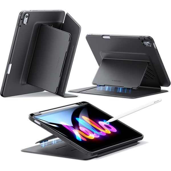 71BvDBwFMRL._AC_SL1500_ (1) iPad Air 11 M2 / M3 iPad Air 5th Gen M1 / iPad Air 4th Gen A14 Bionic ESR Flip Hybrid Case Pencil Holder Best Price iPad case in Pakistan