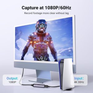 Ugreen USB/Type C HD Video Capture Card 25854 - Grey - BIS - Image 8