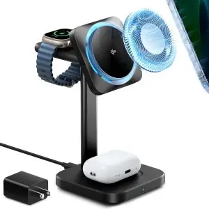 ESR Qi2 3-in-1 Watch Wireless charger Set US Plug With CryoBoost Best Price in Pakistan