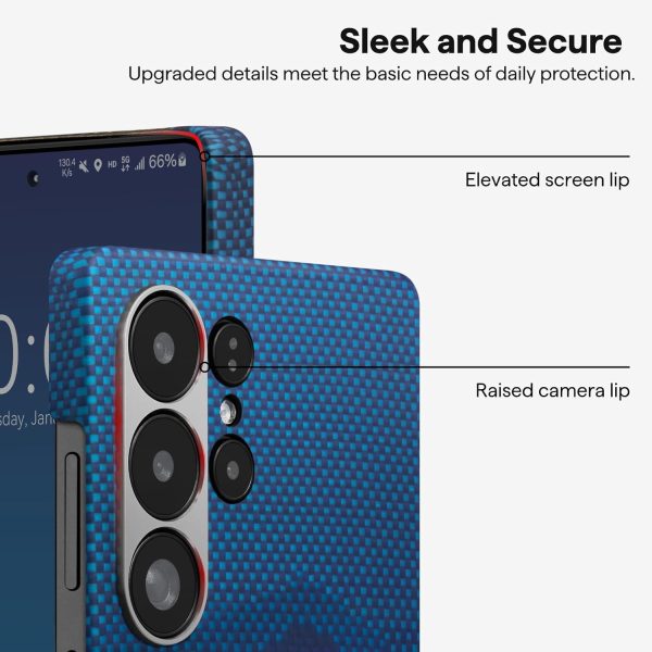 71N1aeyekRL._AC_SL1500_ Samsung Galaxy S25 Ultra Pitaka Starpeak Tactile Woven Case - Milky Way Galaxy - GC - Image 2