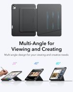 iPad Air 13 M2 / M3 ESR Flip Hybrid Case Pencil Holder - Black - Image 7