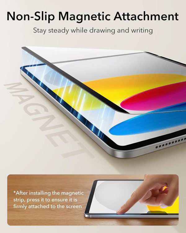 iPad 11 Gen A16 / 10 Gen A14 ESR Paper Feel Magnetic Screen Protector - 1 Pack - Image 4
