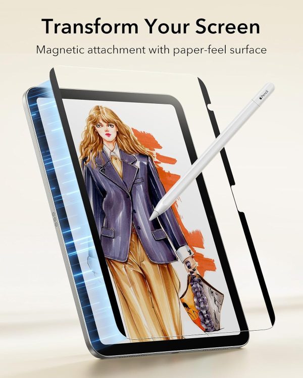 iPad 11 Gen A16 / 10 Gen A14 ESR Paper Feel Magnetic Screen Protector - 1 Pack - Image 8