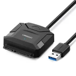 UGREEN SATA to USB 3.0 Adapter Cable 3.5 / 2.5 Inches SSD HDD SATA III Hard Drive Disk Converter 20231 - Black - BIS