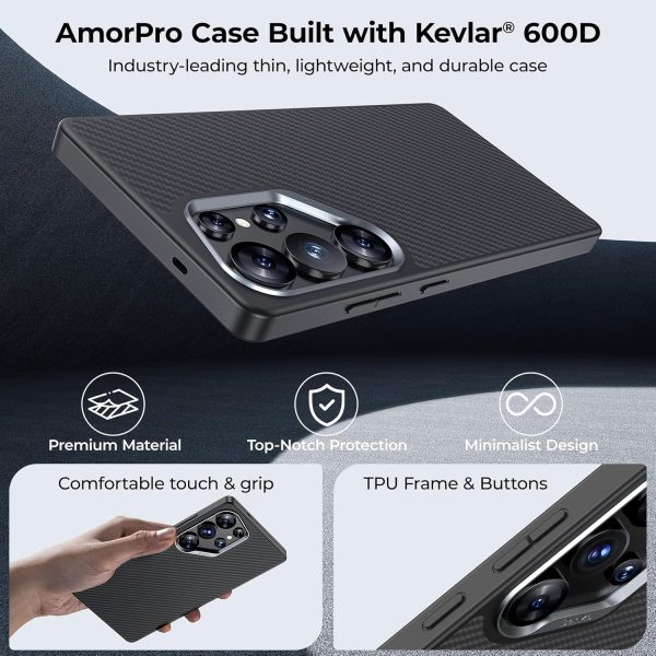 Samsung S25 Ultra Benks Magnetic ArmorPro Kevlar Case - Black - 6948005949198 - A - Image 10