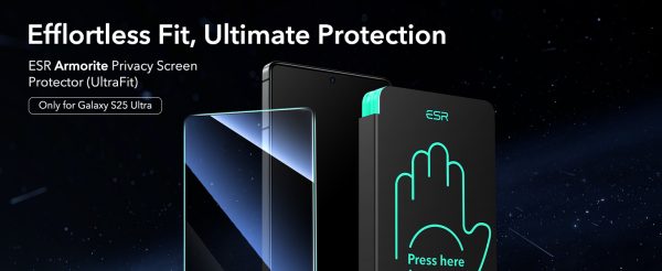 A+1 (1) Samsung S25 Ultra ESR Privacy Screen Protector - 1 Pack - Image 9