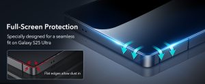 Samsung S25 Ultra ESR Tempered Glass Screen Protector - 2 Pack - Image 5