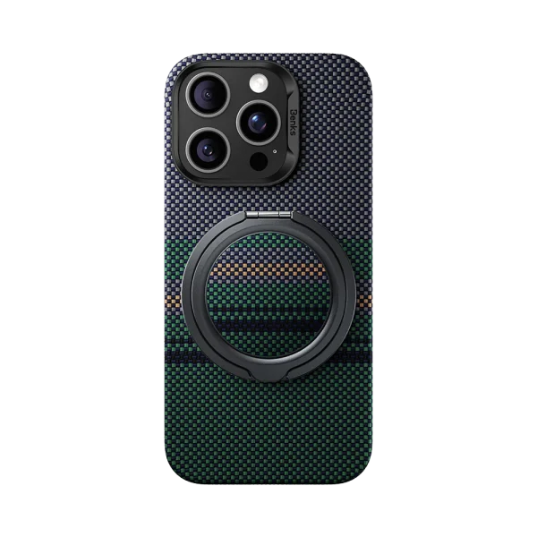 ArmorPop_Phone_Grip_Stand_12_x620@2x Benks ArmorPop L56 Magnetic Ring Holder Aurora Real Kevlar - 6948005917128 - A - Image 6