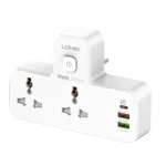 Ldnio SC2311 2 Ac Outlets Universal Power Strip - White - XB/BB