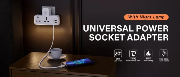 Ldnio-SC2311-2-AC-Outlets-Portable-Extension-Power-Socket-5 Ldnio SC2311 2 Ac Outlets Universal Power Strip - White - XB/BB - Image 5