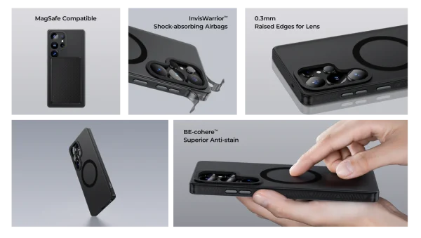 Samsung S25 Ultra Benks Magnetic Lucid Armor Case - Black - 6948005952235 - A - Image 6