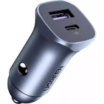 UGREEN Dual-port 30W Car Charger 40858 - Black - BIS