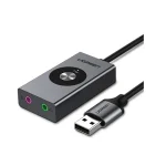 Ugreen 7 in 1 Multi Function External Sound Card 50711 - Grey - BIS