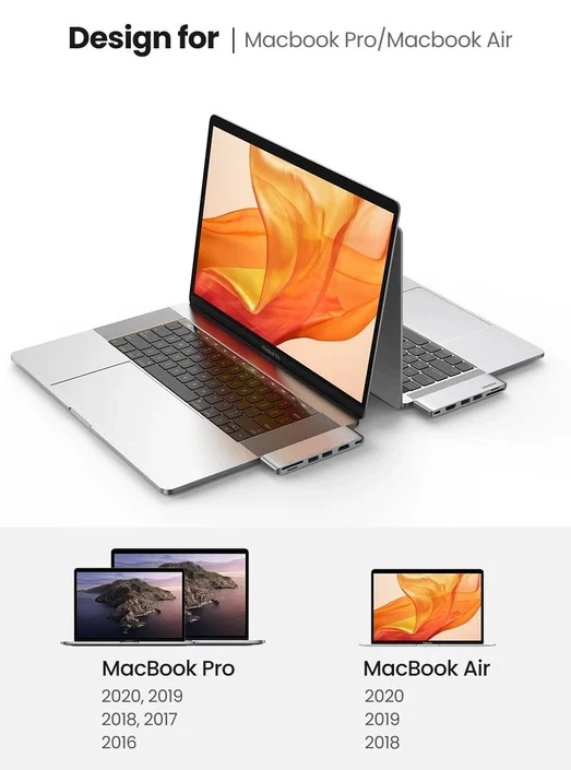 Ugreen 80856 6 in 2 USB C Hub for MacBook Pro 8