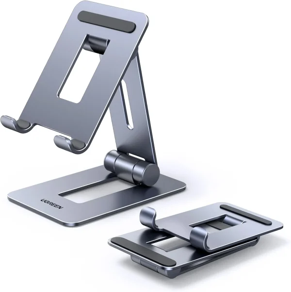 Ugreen Metal Desktop Folding Phone Stand 15608 - Grey - BIS - Image 6