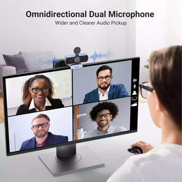 Ugreen 2K Webcam 25442 - Grey - BIS - Image 8