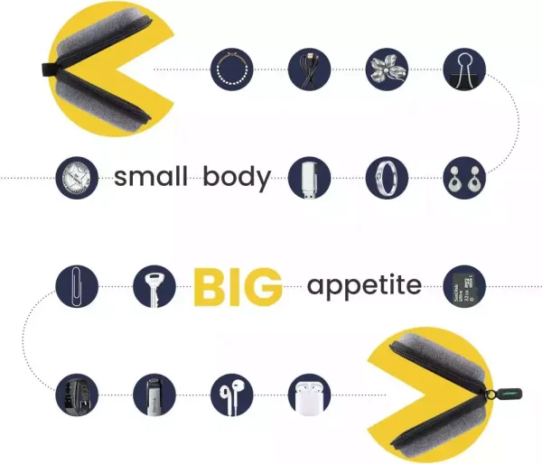 Ugreen Portable Earphone Storage Bag 75 Degree Thickened 70577 - Grey - BIS - Image 2