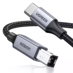 UGREEN Type C to USB-B Square Port Printer Cable 80807 - 2M - Black - BIS