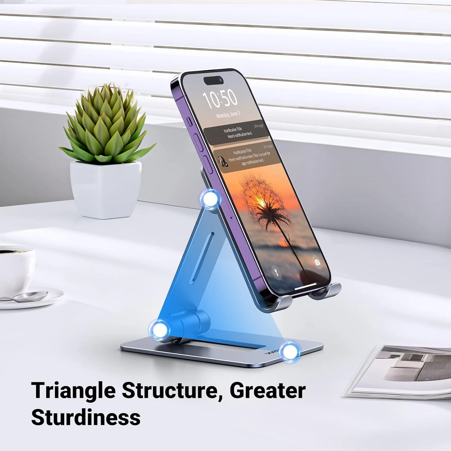 Ugreen Metal Desktop Folding Phone Stand - 15608 Xcessorieshub