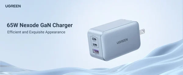 UGREEN Gallium Nitride Fast Charger 65W 20700 With Cable - Black - BIS - Image 4