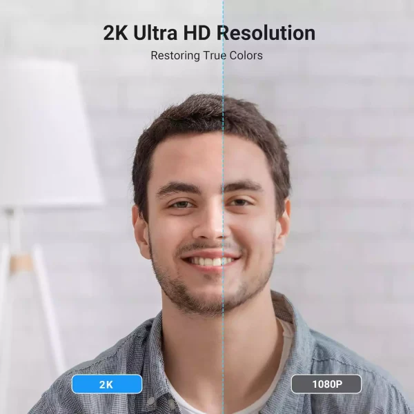 Ugreen 2K Webcam 25442 - Grey - BIS - Image 3