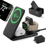 ESR Qi2 3 in 1 Travel Wireless Charging Set HaloLock - Black