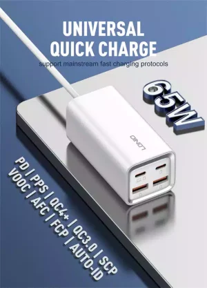 Ldnio A4610C 65W Multi-ports Desktop Charging Station - White - BB - Image 3