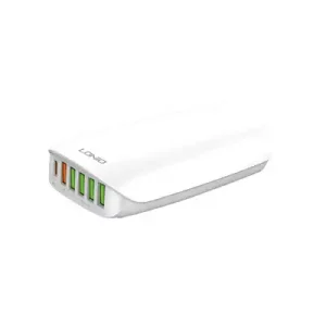 Ldnio A6573C 65W Multi Ports Desktop Charging Station - White - BB - Image 2