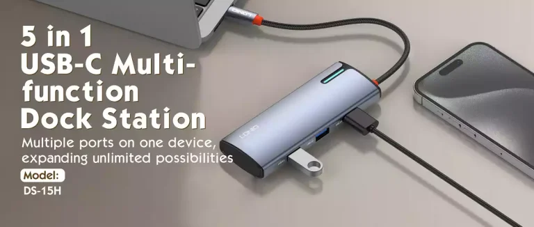 Ldnio DS-15H 5 In 1 Usb C Dock Station - Grey - BB - Image 4