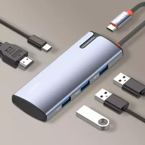 Ldnio DS-15H 5 In 1 Usb C Dock Station - Grey - BB - Image 2