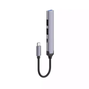 Ldnio DS-34C 4 in 1 USB C Hub Adapter - Grey - BB - Image 3
