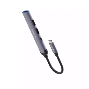 Ldnio DS-34C 4 in 1 USB C Hub Adapter - Grey - BB - Image 2
