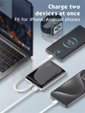 Ldnio PQ25 10000mAh 22.5W Fast Charging Power Bank - Black - BB - Image 2
