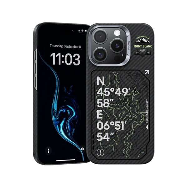 Mt._Blanc_ArmorAir_Case_built_with_Kevlar_600D_for_iPhone_16_Pro iPhone 16 Pro Max cover Benks ArmorAir Mt. Blanc Best Price in Pakistan
