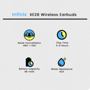 Infinix XE28 Wireless Earbuds - Green - Image 3