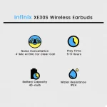 Infinix XE30S Wireless Earbuds - Black - Image 5