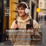 QCY H3 Pro Wireless Active Noise Cancellation Headphones - White - GC - Image 5