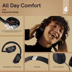 QCY H3 ANC Bluetooth Headphones - Black - GC - Image 8