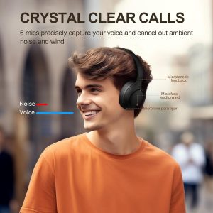 QCY H3 ANC Bluetooth Headphones - Black - GC - Image 2