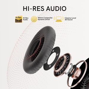 QCY H3 ANC Bluetooth Headphones - Black - GC - Image 4